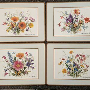 Vintage Hard Place Mats Set of 4
